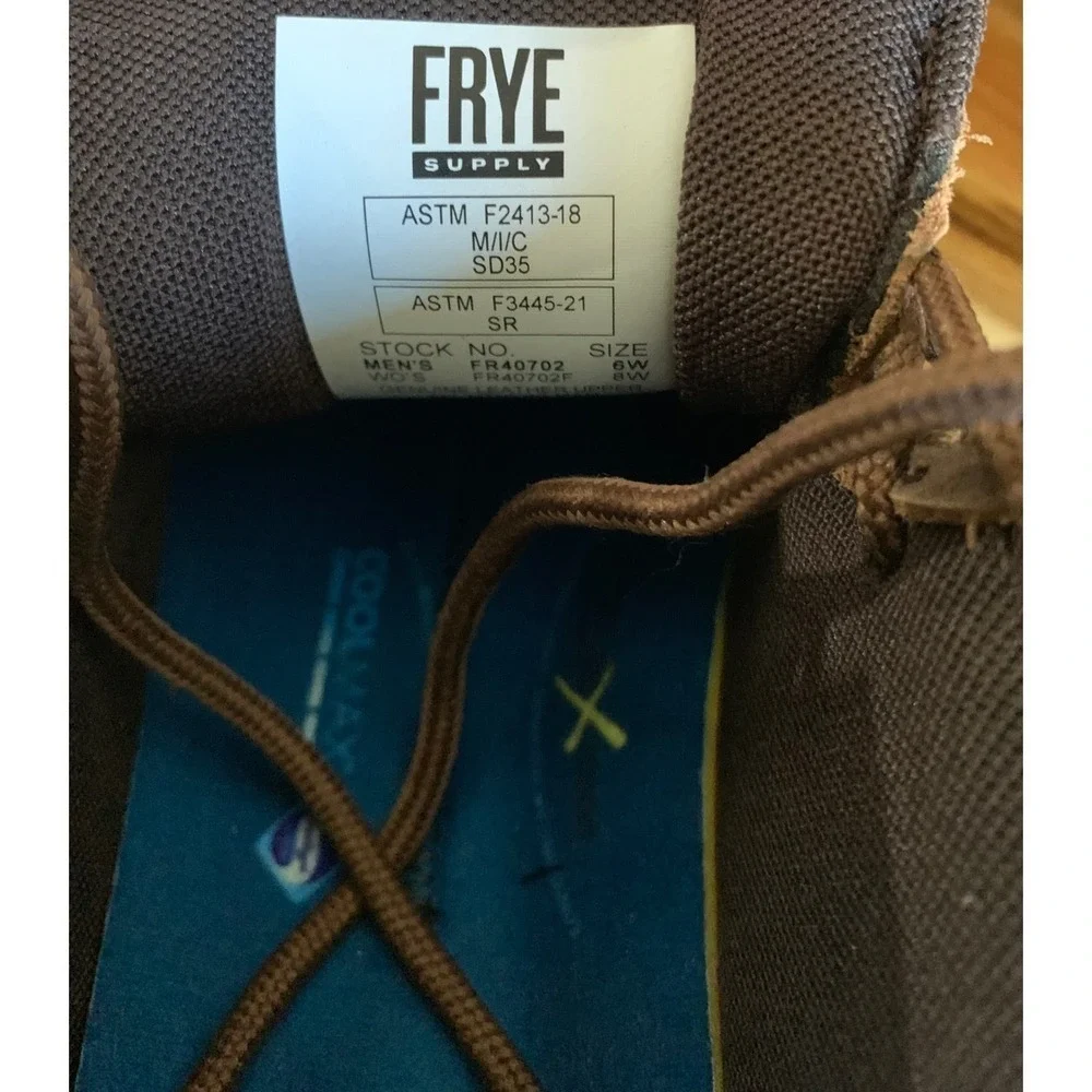 NWOT Frye Brown Leather Chukka Boots Mens 6W Womens 8W Vintage Retro Streetwear